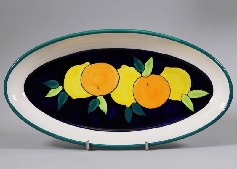 Platter - Citrus; Studio Ceramics NZ Ltd; 2017.1.252