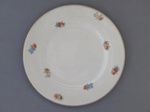 Side plate - floral teaset; Crown Lynn Potteries Limited; 1948-1955; 2014.8.16
