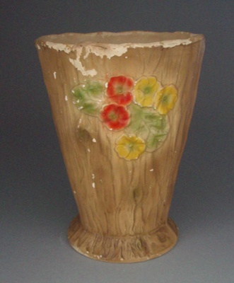 Vase - floral; Crown Lynn Potteries Limited; 1961-1969; 2008.1.2686