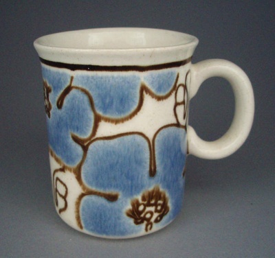 Mug - floral; Titian Potteries (1965) Limited; 1979-1985; 2008.1.2549