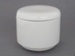 Sugar bowl and lid - Gibpat Metro; Crown Lynn Potteries Limited; 1985-1989; 2015.5.5.1-2