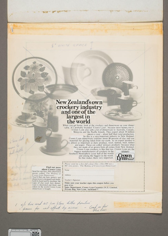 Advertising layout; 1974; 2008.1.2825