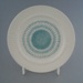 Bread and butter plate - Telstar blue pattern; Crown Lynn Potteries Limited; 1969-1979; 2009.1.1027