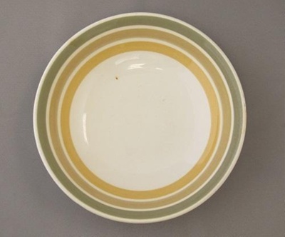 Bowl - Carousel pattern; Crown Lynn Potteries Limited; 1965-1975; 2015.1.3