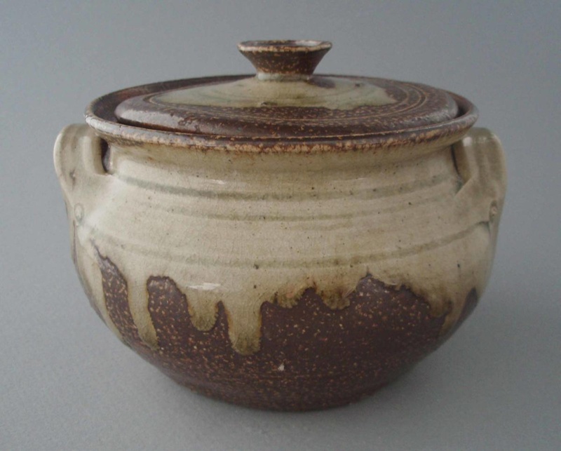 Casserole with lid; Unknown; 1970-1990; 2009.1.736.1-2 Casserole with lid; Unknown; 1970-1990; 2009.1.736.1-2