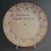 Cake plate - Gold lace pattern sample; Crown Lynn Potteries Limited; 1958-1965; 2008.1.2315