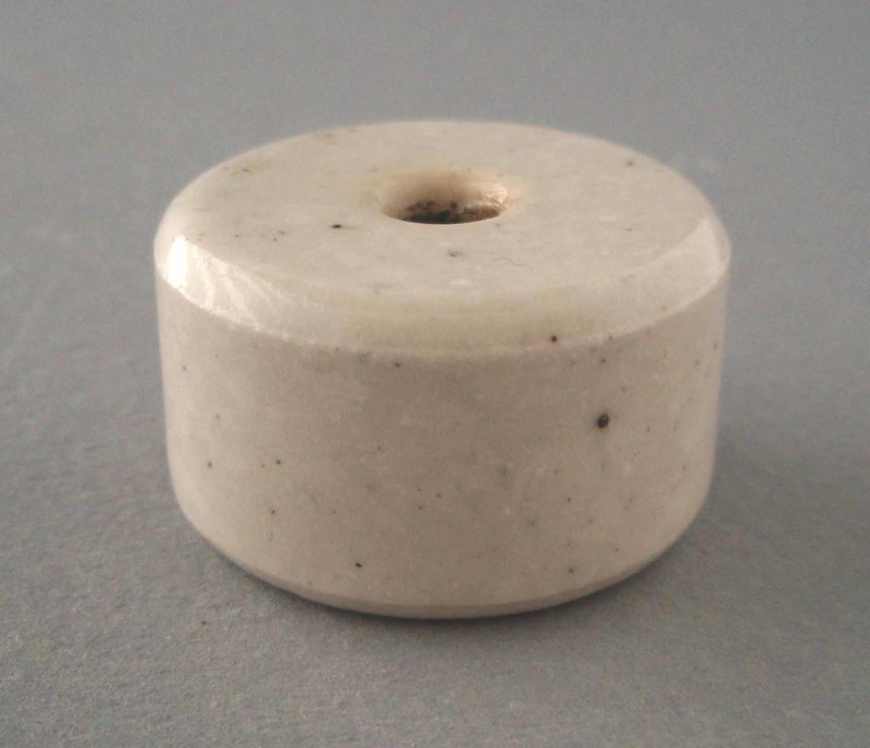 Oven element bead insulator; Crown Lynn Technical Ceramics Limited; 1930-1970; 2009.1.1480