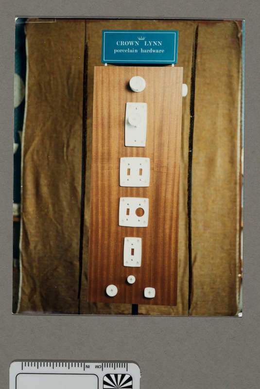 Photograph - Porcelain door/drawer hardware Fleur de Lis pattern; 1970s-1980s; 2008.1.2890