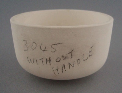 Cup - bisque; Crown Lynn Potteries Limited; 1977-1985; 2008.1.1968