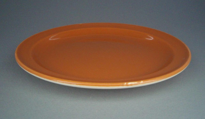 Bread and butter plate - Carousel pattern; Crown Lynn Potteries Limited; 1980-1989; 2008.1.2753