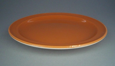 Bread and butter plate - Carousel pattern; Crown Lynn Potteries Limited; 1980-1989; 2008.1.2753