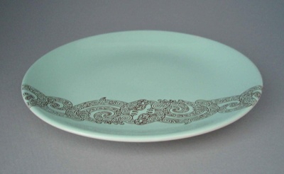 Bread and butter plate - Air New Zealand; Crown Lynn Potteries Limited; 1965-1975; 2008.1.496