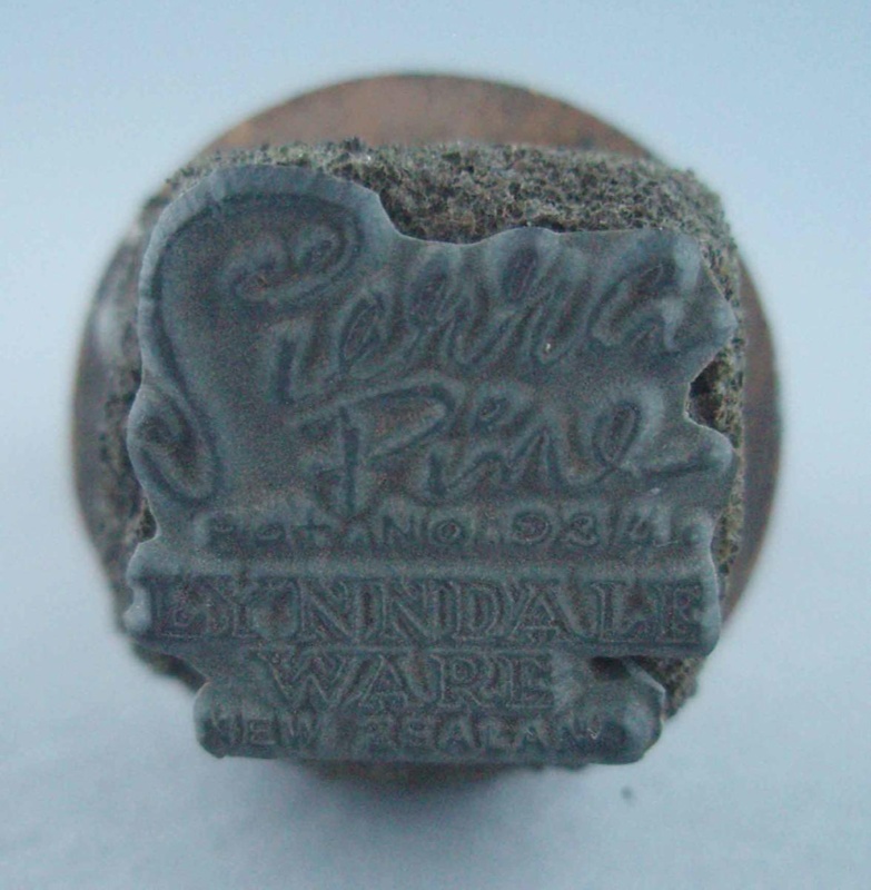 Backstamp - Sierra Pine; Crown Lynn Potteries Limited; 1967-1975; 2008.1.2077
