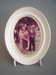 Photo frame - Maori couple; Crown Lynn Potteries Limited; 1983-1989; 2008.1.283