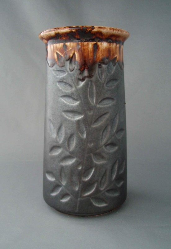 Vase - leaf spray; Titian Potteries (1965) Limited; 1965-1979; 2008.1.479