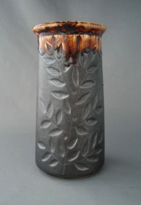 Vase - leaf spray; Titian Potteries (1965) Limited; 1965-1979; 2008.1.479