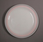 Bread and butter plate - Candy pattern; Crown Lynn Potteries Limited; 1980-1985; 2016.48.32