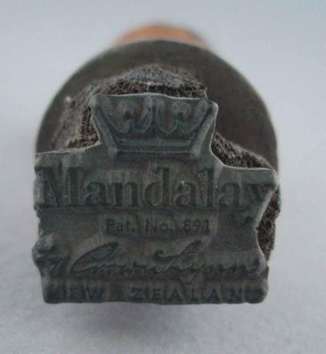 Backstamp - Mandalay; Crown Lynn Potteries Limited; 1965-1975; 2008.1.2116