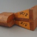 Wooden pattern - flatware pushrod bracket; Unknown; 1950-1985; 2008.1.2470.1-3
