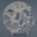 Bread and butter plate - Willow pattern; Crown Lynn Potteries Limited; 1968-1980; 2008.1.1920