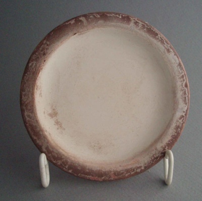 Butter pat - bisque; Crown Lynn Potteries Limited; 1980-1989; 2008.1.1226