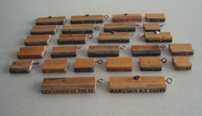 Backstamps x25; Crown Lynn Potteries Limited; 1966-1989; 2009.1.1204.1-25