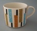 Coffee cup - Bermuda pattern; Crown Lynn Potteries Limited; 1964-1968; 2008.1.1851