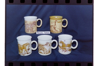 Negative - Animal series mugs; 12 Oct 1987; 2008.1.3620