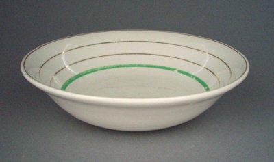 Bowl - banded; Crown Lynn Potteries Limited; 1948-1955; 2008.1.2700