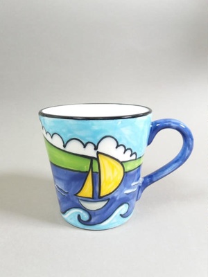 Mug - Auckland harbour; Studio Ceramics NZ Ltd; 2003; 2017.1.89