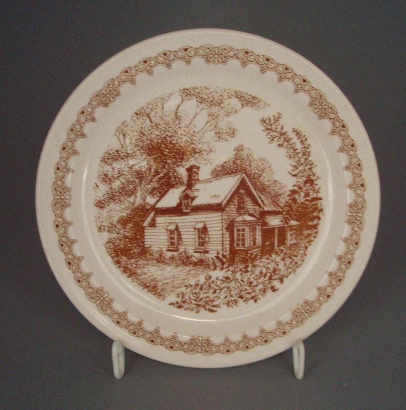 Bread and butter plate - Heritage pattern; Crown Lynn Potteries Limited; 1980-1985; 2008.1.1477