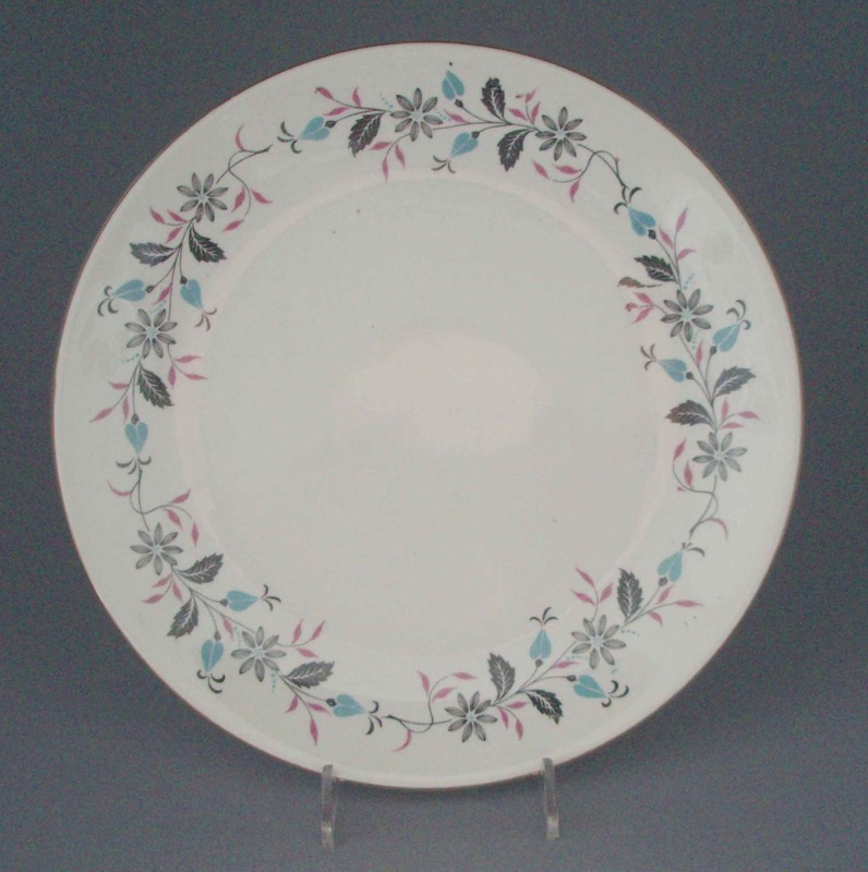 Bread and butter plate - floral; Crown Lynn Potteries Limited; 1958-1965; 2008.1.2052 Bread and butter plate - floral; Crown Lynn Potteries Limited; 1958-1965; 2008.1.2052