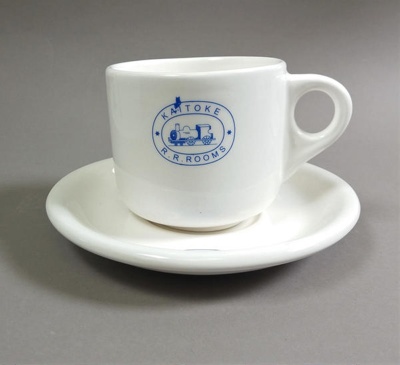 Cup and saucer; Studio Ceramics NZ Ltd; Pre 2017; 2017.1.136