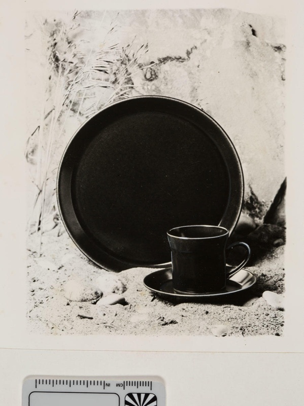 Contact proof - plain cup, saucer and plate; 2008.1.2936