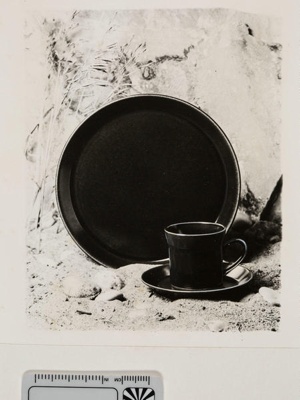 Contact proof - plain cup, saucer and plate; 2008.1.2936