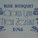 Bread and butter plate - Blue bouquet pattern; Crown Lynn Potteries Limited; 1980-1985; 2009.1.1030