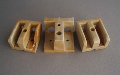 Electrical insulators; Crown Lynn Technical Ceramics Limited; 1940-1980; 2010.1.47.1-3