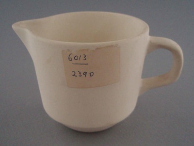 Cream jug - bisque; Crown Lynn Potteries Limited; 1967-1987; 2008.1.1963