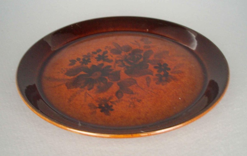 Bread and butter plate - Kashmir Rose pattern; Crown Lynn Potteries Limited; 1980-1985; 2008.1.1316