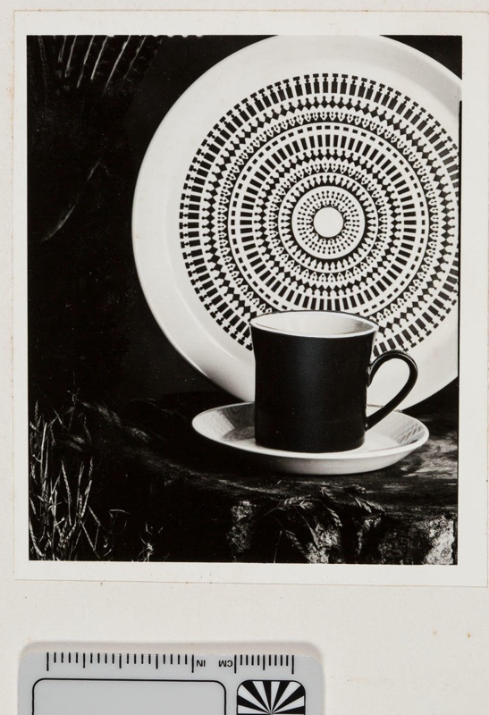 Contact proof - Roulette cup, saucer and plate; 2008.1.2940 Contact proof - Roulette cup, saucer and plate; 2008.1.2940