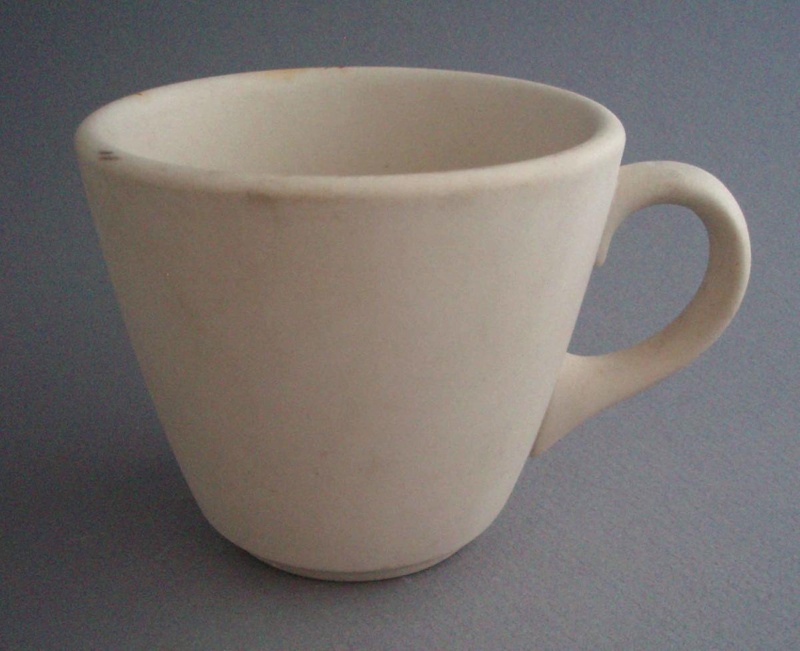 Cup - bisque; Crown Lynn Potteries Limited; 1955-1975; 2009.1.116
