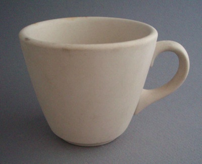 Cup - bisque; Crown Lynn Potteries Limited; 1955-1975; 2009.1.116