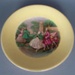 Cake plate and handle - dancers; Crown Lynn Potteries Limited; 1950-1970; 2008.1.560.1-2
