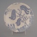 Butter pat - Willow pattern; Crown Lynn Potteries Limited; 1968-1980; 2008.1.1949