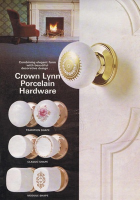 Brochure - Crown Lynn porcelain hardware; Crown Lynn Potteries Limited; 1976-1980; 2008.1.1266 Brochure - Crown Lynn porcelain hardware; Crown Lynn Potteries Limited; 1976-1980; 2008.1.1266