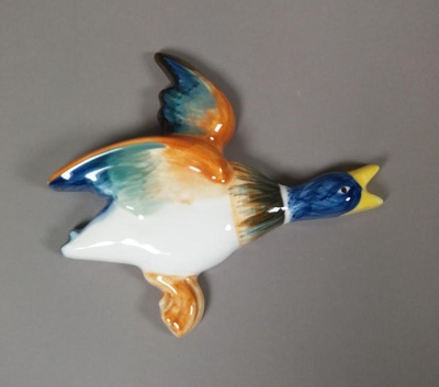 Wall ornament - Duck; Studio Ceramics NZ Ltd; 2017.1.11