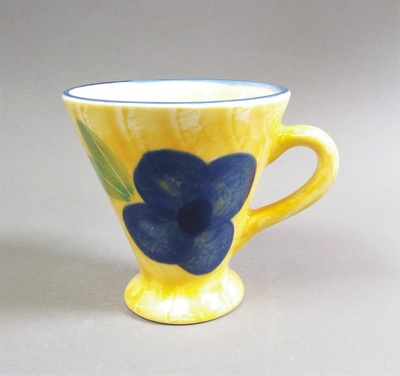 Mug - Bloom pattern; Studio Ceramics NZ Ltd; Circa 1999; 2017.1.123