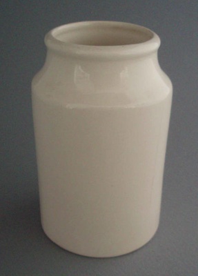 Ball point pen jar; Crown Lynn Potteries Limited; 1969-1989; 2008.1.1798