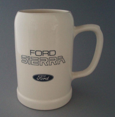 Beer stein - Ford Sierra; Crown Lynn Potteries Limited; 1983-1989; 2008.1.1832