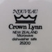 Bread and butter plate - Nouveau pattern; Crown Lynn Potteries Limited; 1988-1989; 2016.48.10